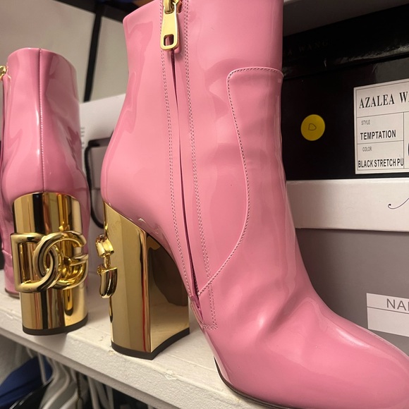 Dolce and Gabbana Pink Booties - Picture 6 of 7